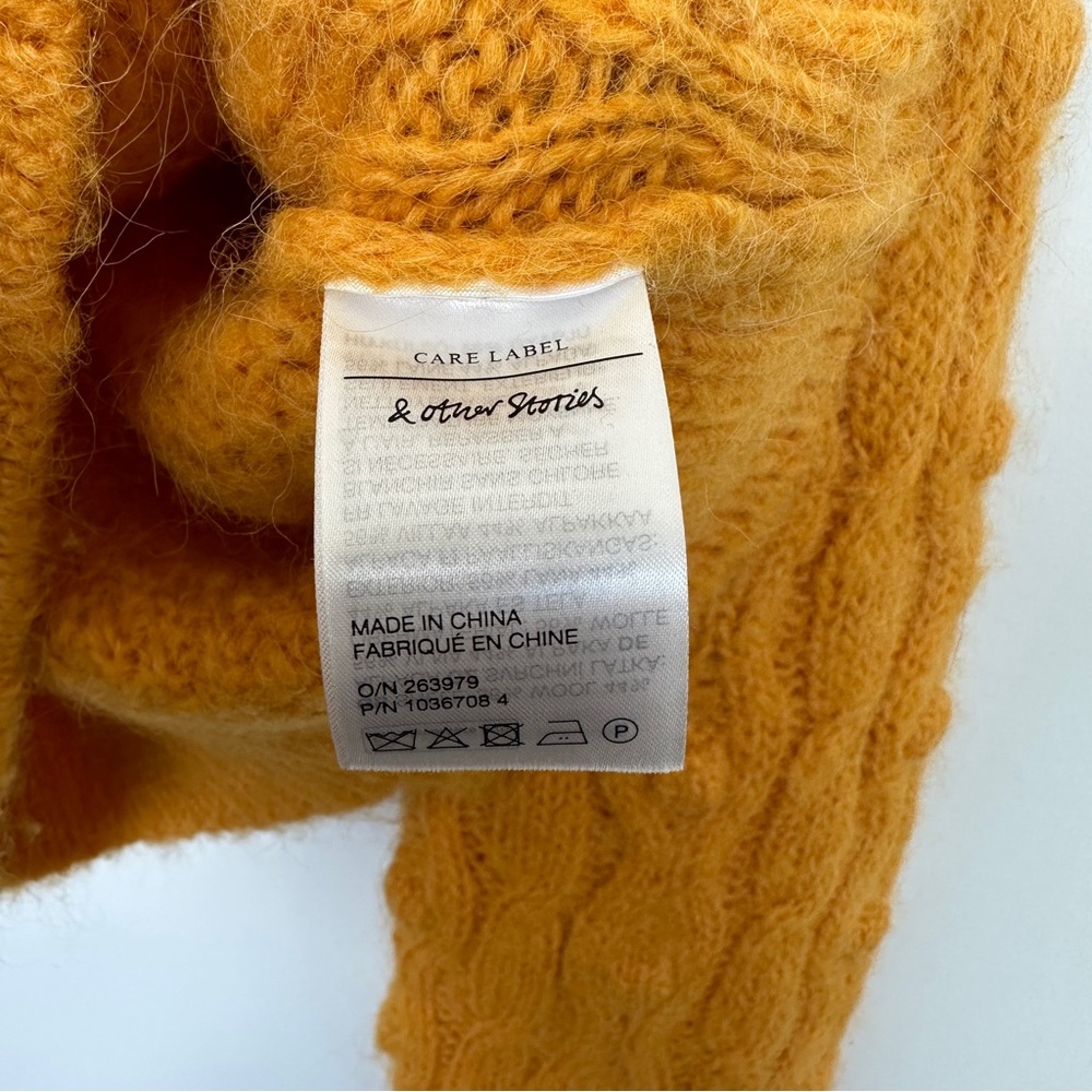 & Other Stories • Stockholm Atelier Yellow Cable Knit Sweater - Picture 8 of 10